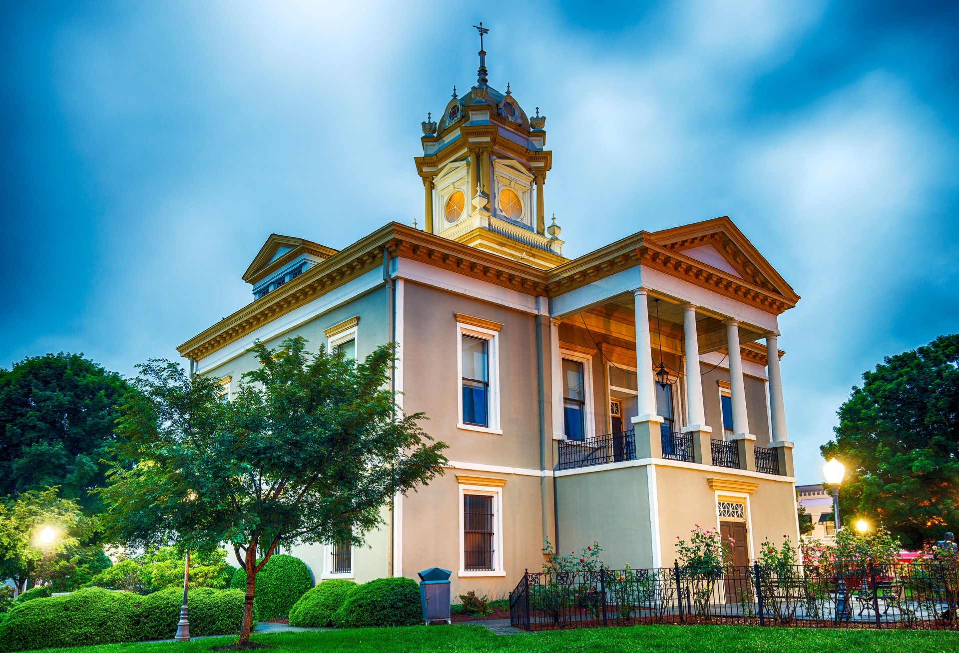 Old Burke County Courthouse In Morganton, North Carolina, USA